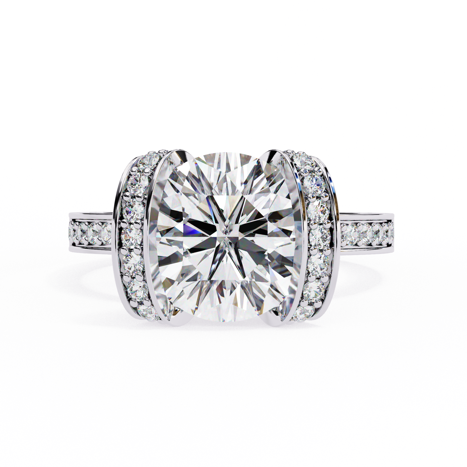 Modern Double- Split Diamond Ring